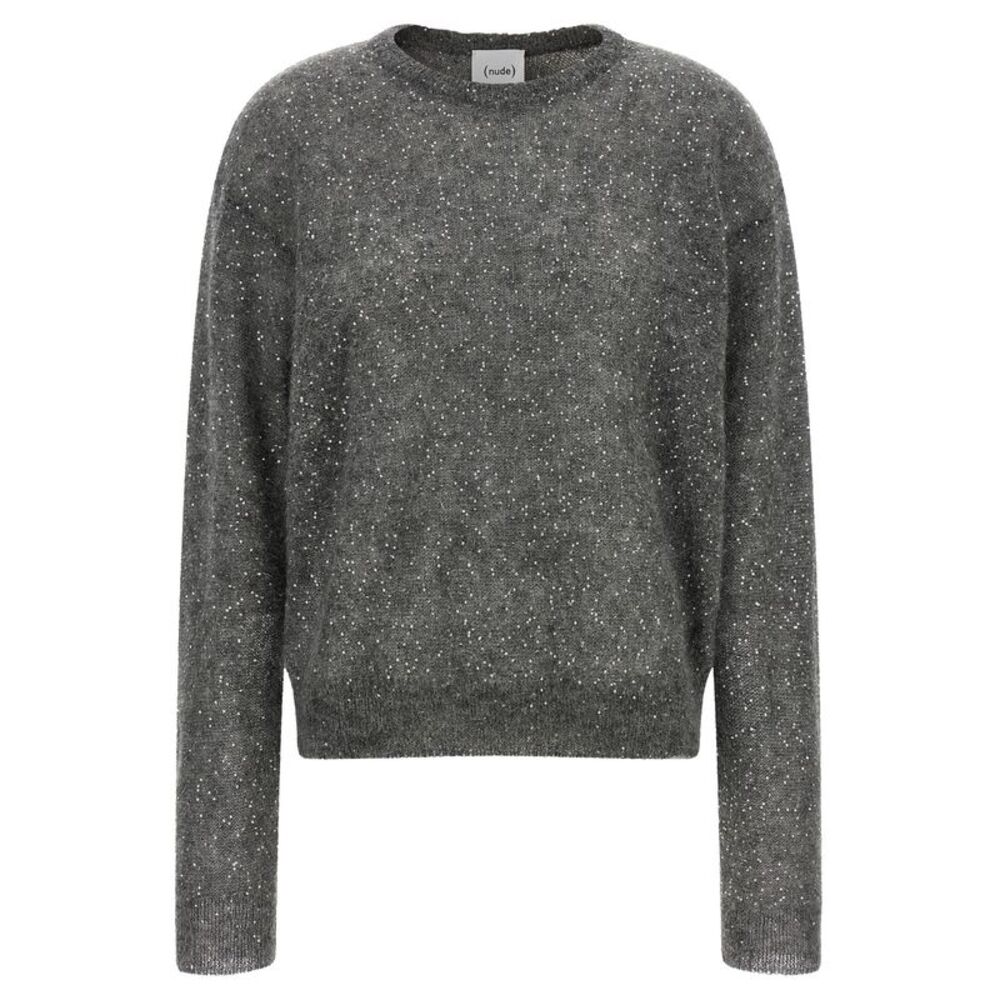 Nude Women Micro Sequin Sweater